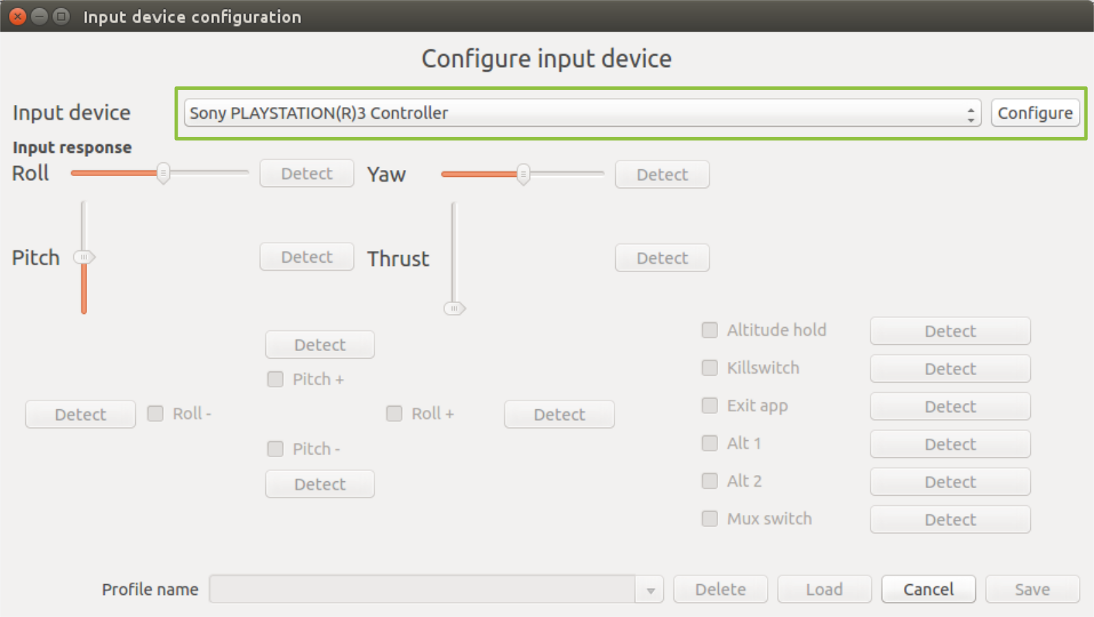 cfclient configure device