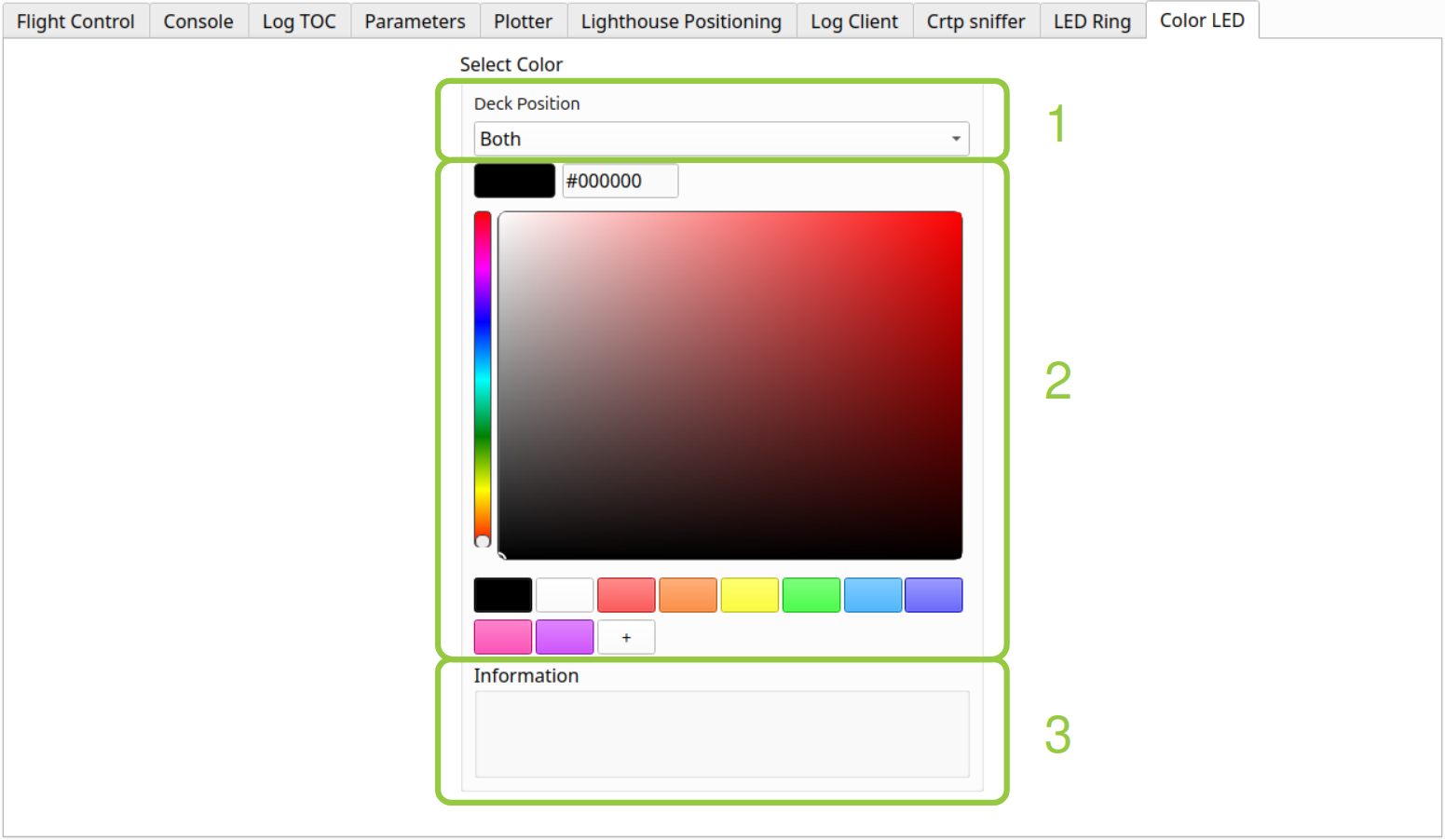 cfclient color LED