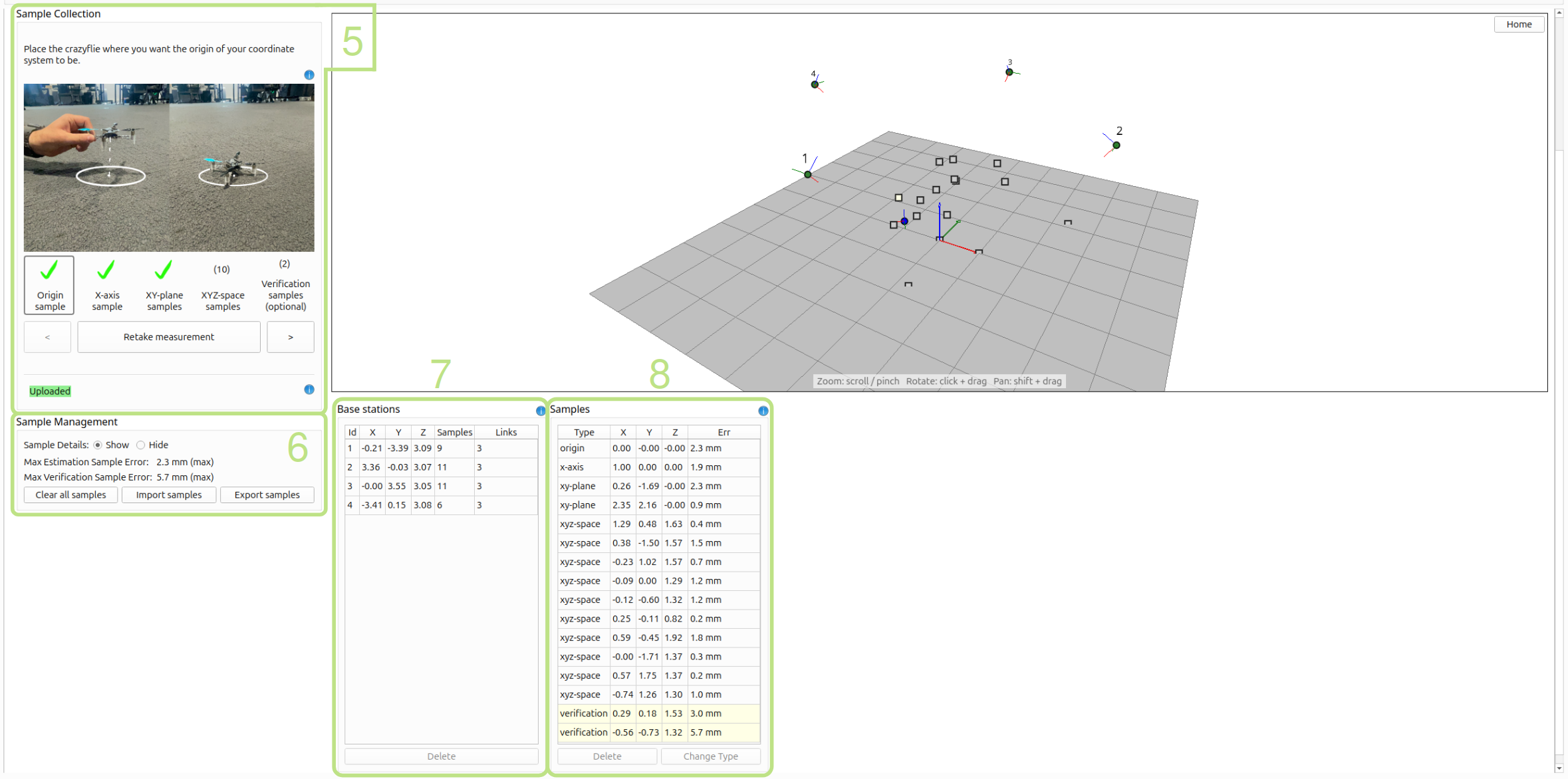 cfclient positioning