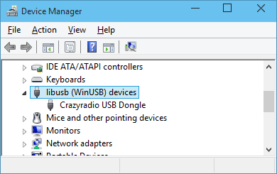 crazyradio device manager