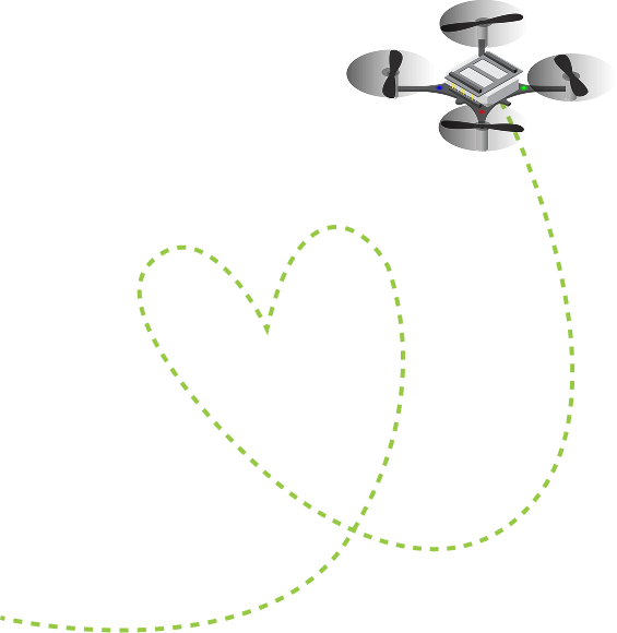 Crazyflie heart flight