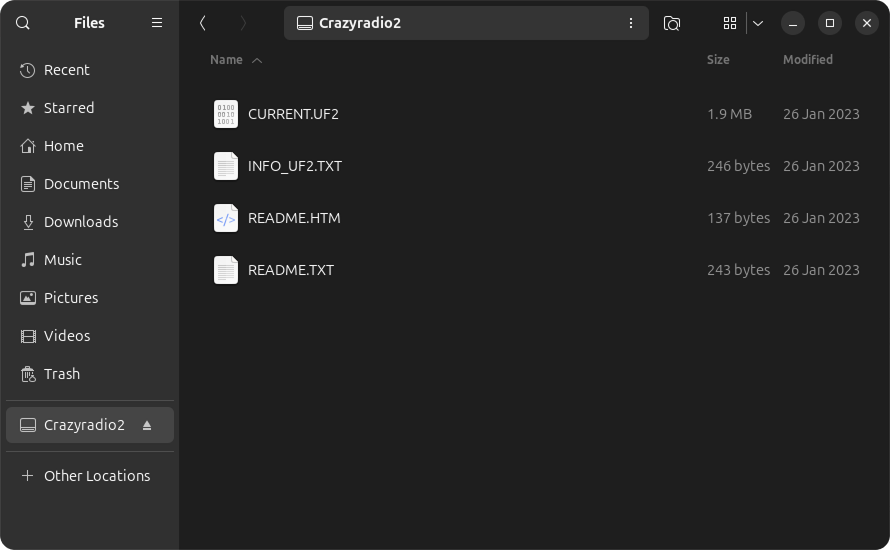 The Drive in the file browser