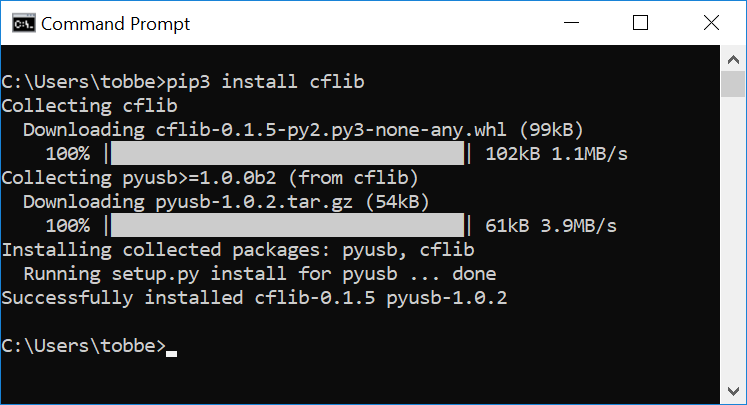 cflib install