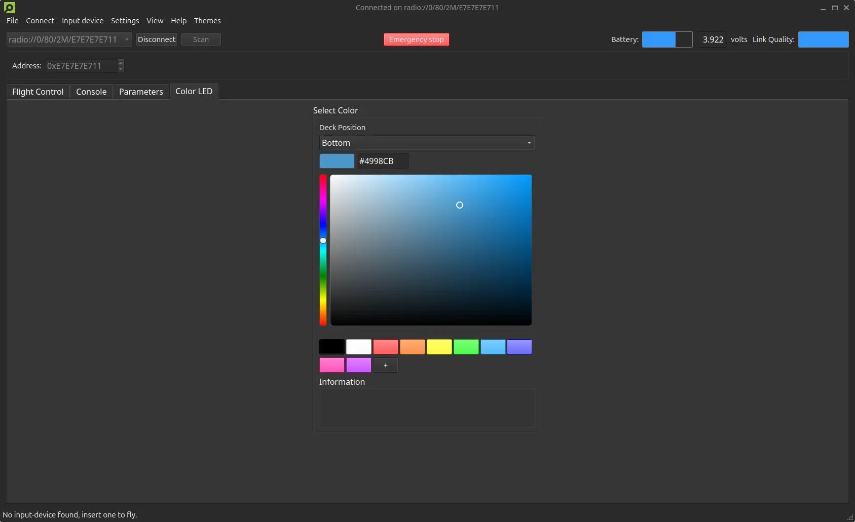 The Color LED tab The Color LED tab