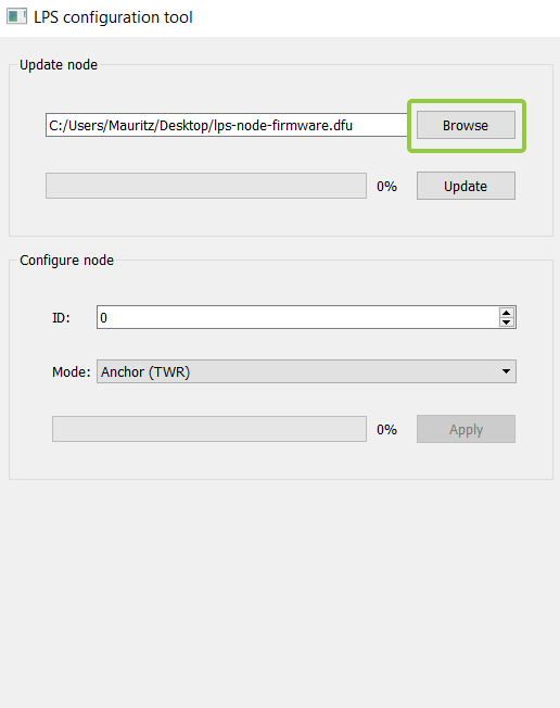 Loco Positioning configuration tool