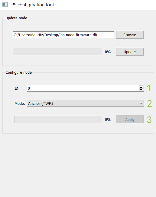 Loco Positioning configuration tool Loco Positioning configuration tool