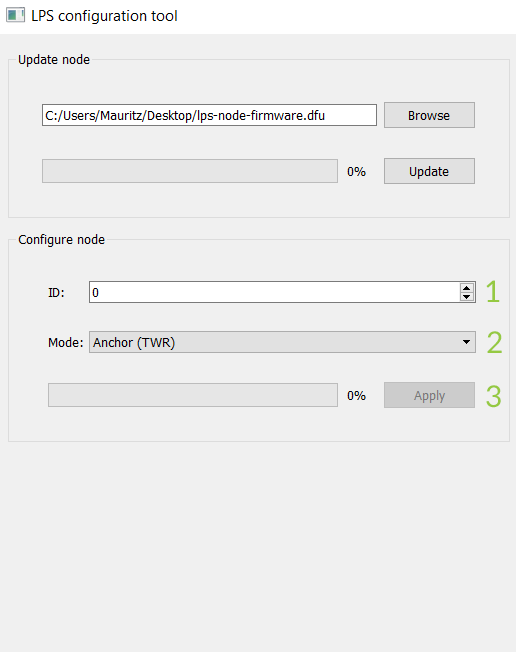 Loco Positioning configuration tool