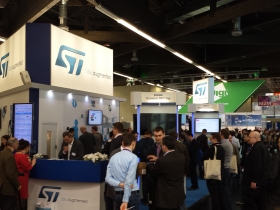 ST Microelectronics booth