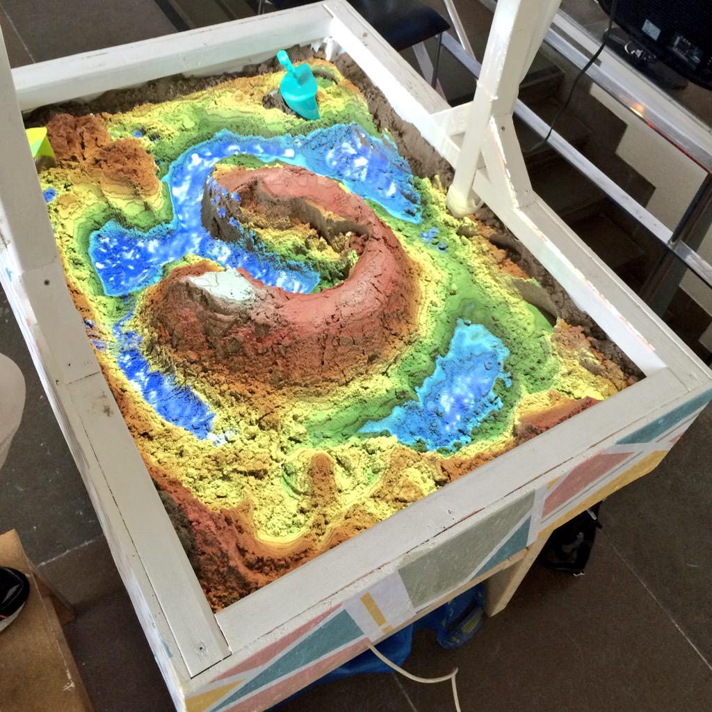 AR sandbox with Kinect and projector