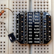 Breakout board on breadbaord