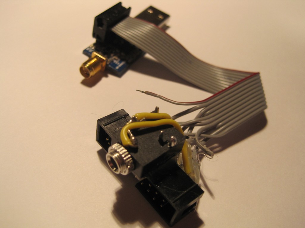 Radio dongle with prototyping cable