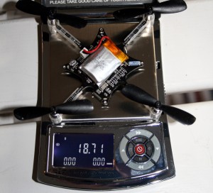 Crazyflie weight with new motor mounts