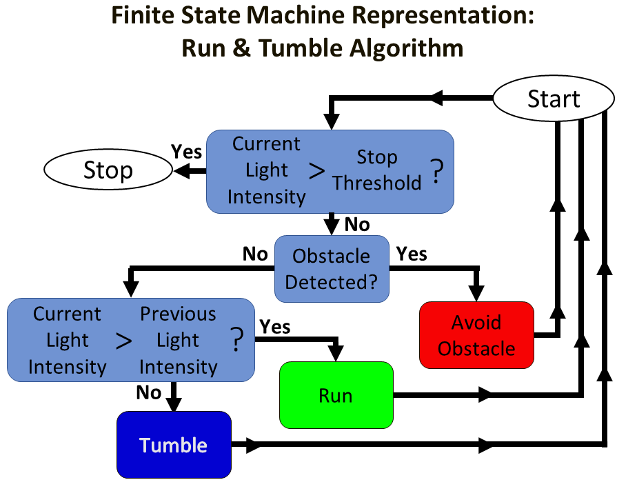 Run & Tumble Algorithm