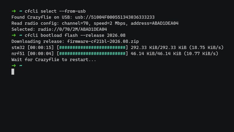 Crazyflie CLI 0.15.0 released